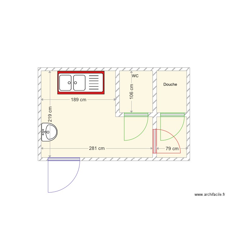 amerikanoinea. Plan de 0 pièce et 0 m2