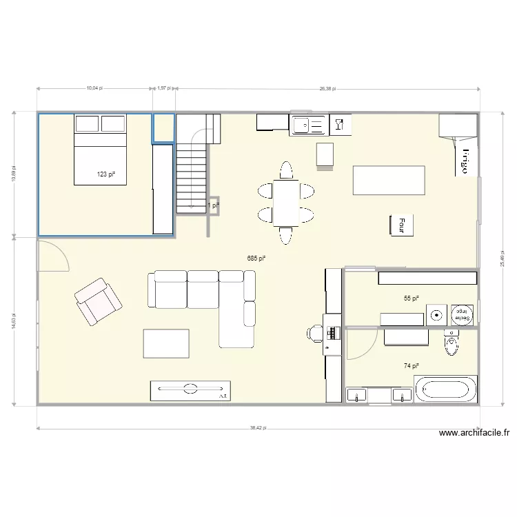 appart bloc 3. Plan de appart bloc 3. Plan de