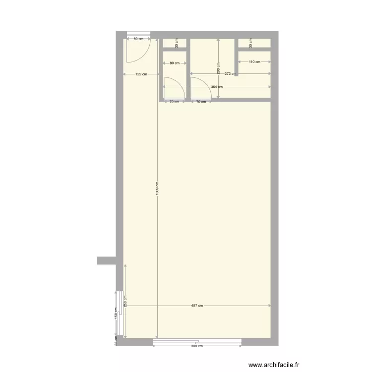 Chambre F fa&ccedil;ade Etage 1 2 3. Plan de 