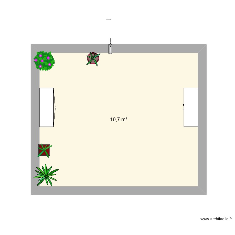 mathilde. Plan de 1 pièce et 20 m2