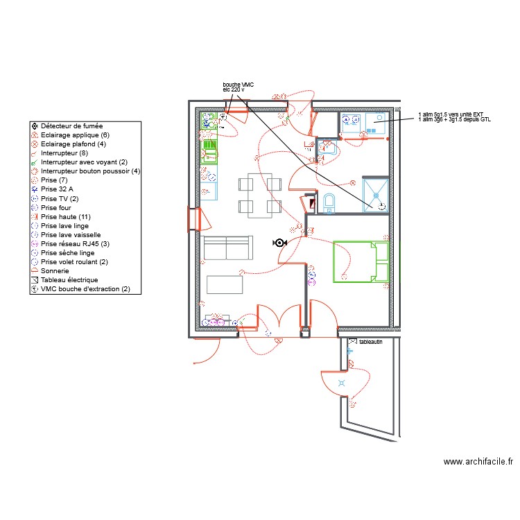 ILETTES LOT 37 Logement 14. Plan de 0 pièce et 0 m2