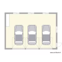plan garage atelier 3 v&eacute;hicules