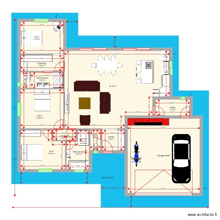 PERSO 118m2. Plan de 0 pièce et 0 m2