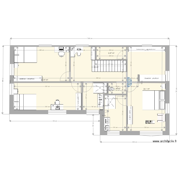 trégastel nouveau étage 19 janvier 2019. Plan de 0 pièce et 0 m2