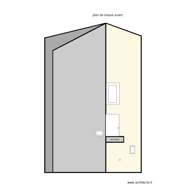 plan de masse avant 1. Plan de 0 pièce et 0 m2