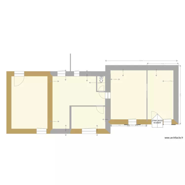 saint rhomble facade. Plan de 