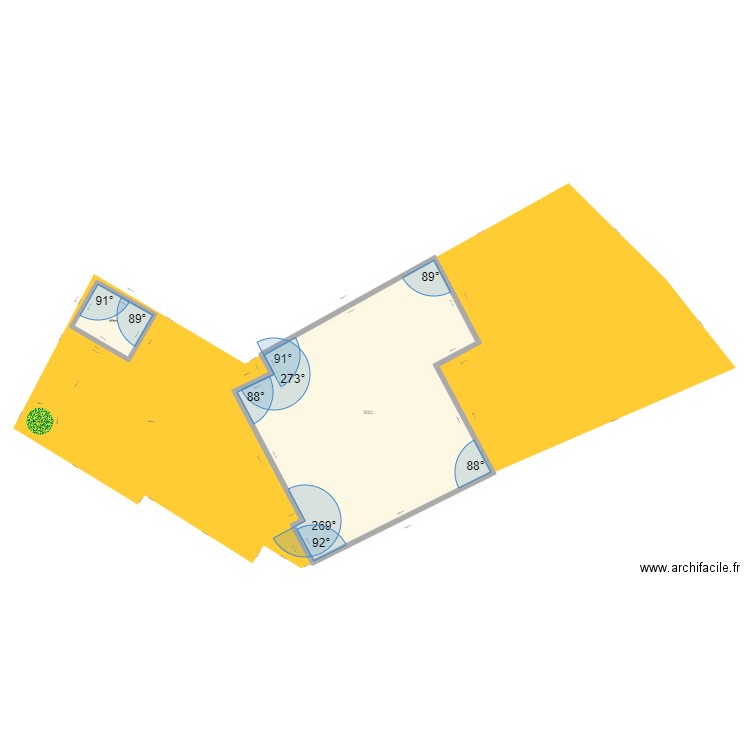 plan cadastral 11 route giscours labarde jardin arriere. Plan de 0 pièce et 0 m2