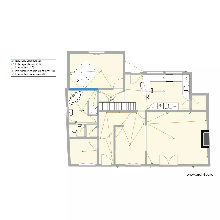 plan &eacute;lectrique. Plan de 