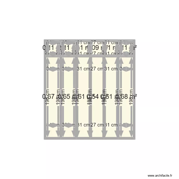 Plan baie-vitr&eacute;e. Plan de 