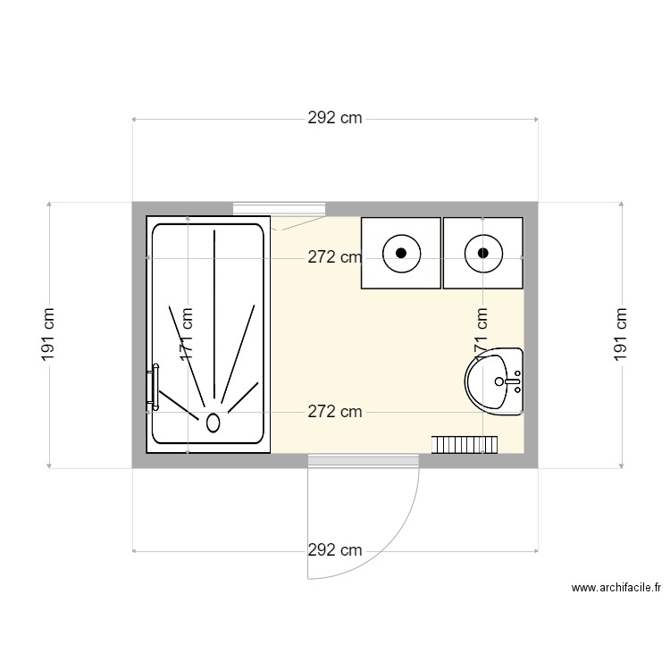 Jeremy . Plan de 1 pièce et 5 m2