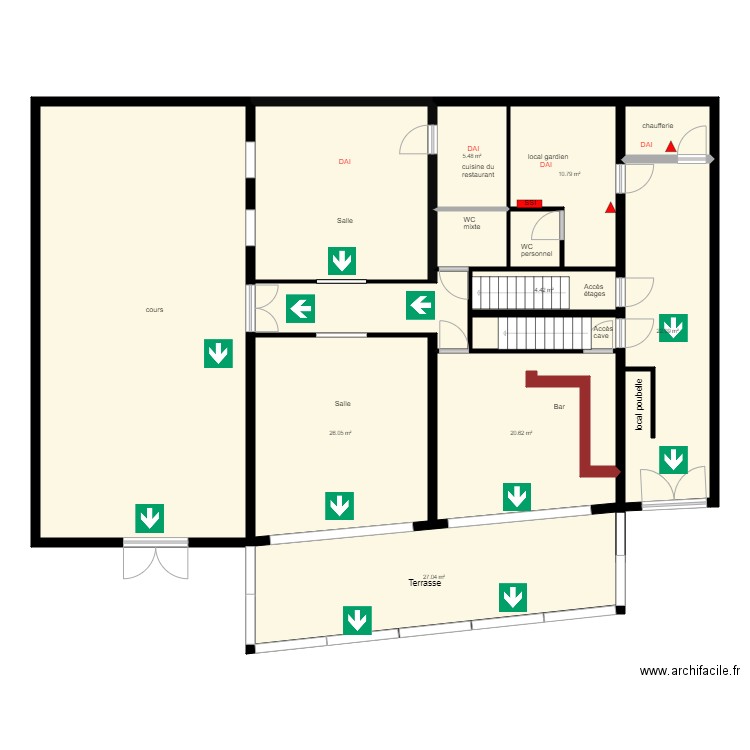 PLAN RDC IND 1. Plan de 0 pièce et 0 m2