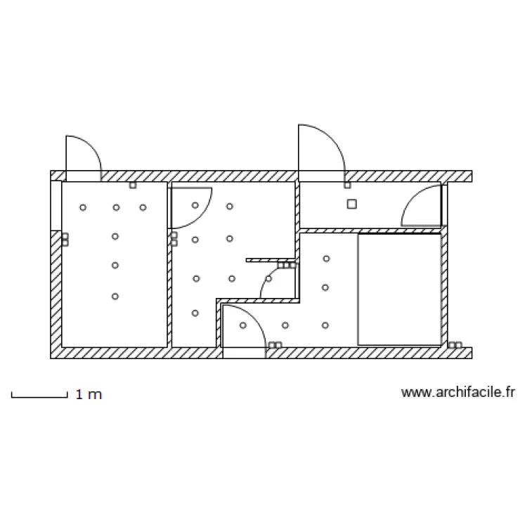 SALLE DE BAIN eclairage. Plan de 