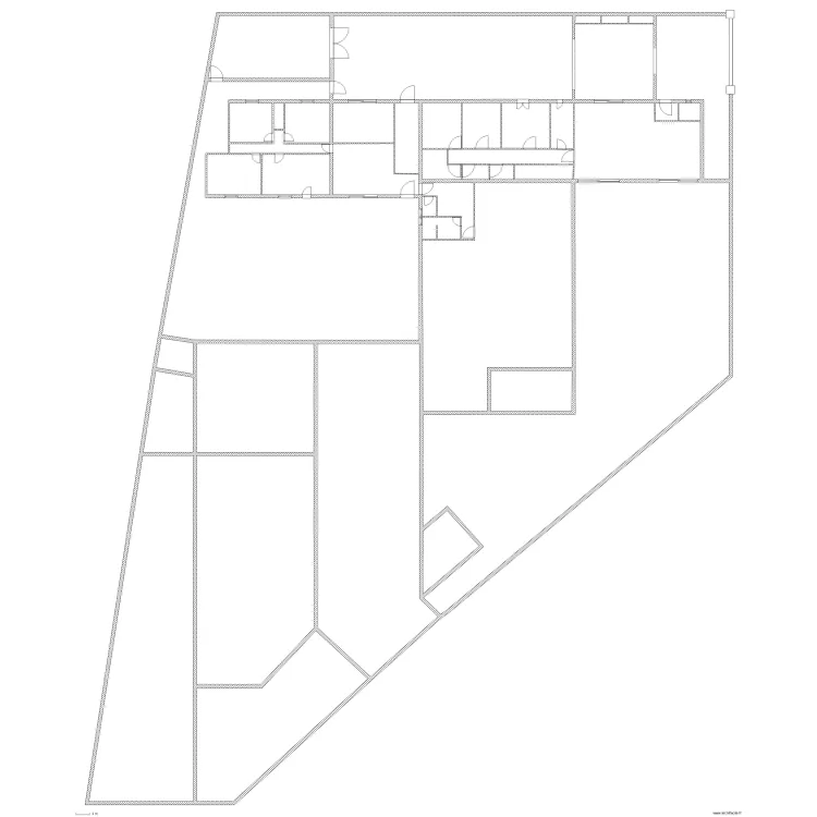 MAISON PRINCIPALE   agrandissement. Plan de 