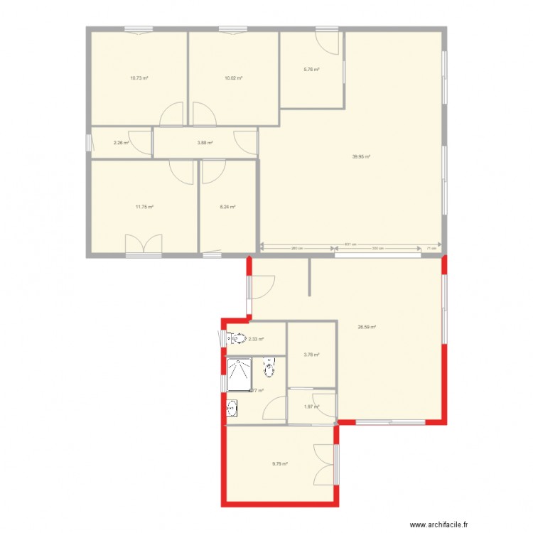 eXTENSION MAISON 2018. Plan de 0 pièce et 0 m2