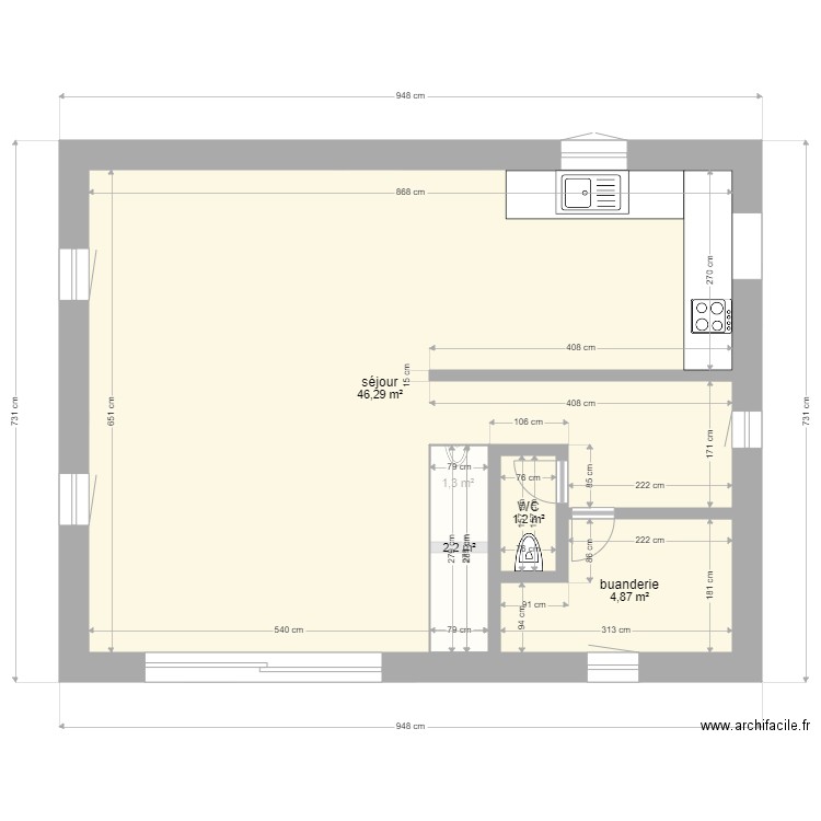 Liegeois dimitri. Plan de 11 pièces et 110 m2