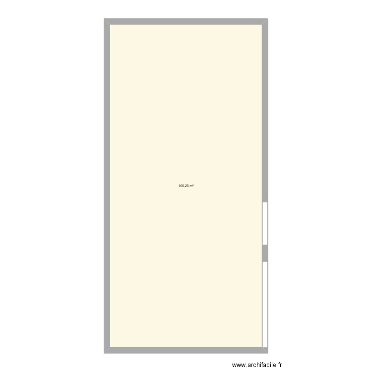 s114 Assia. Plan de 1 pièce et 106 m2