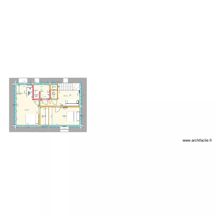 FRADIN ETAGE Electricité V2. Plan de 15 et 51 m² FRADIN ETAGE Electricité V2. Plan de 15 et 51 m²