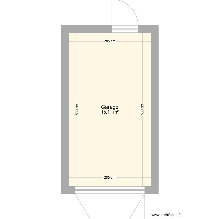 Garage. Plan de 0 pièce et 0 m2
