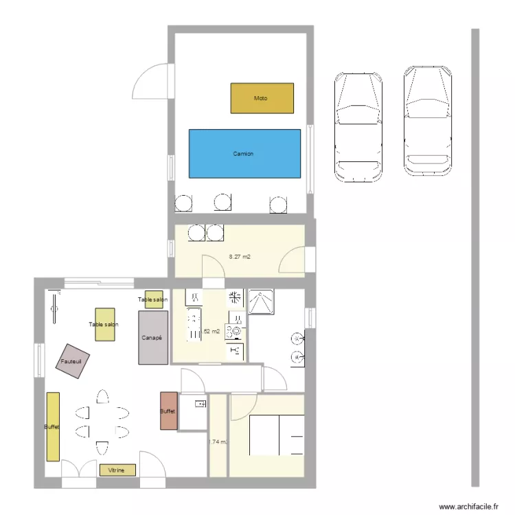 Sach&eacute; 1 Id&eacute;e Franck. Plan de 