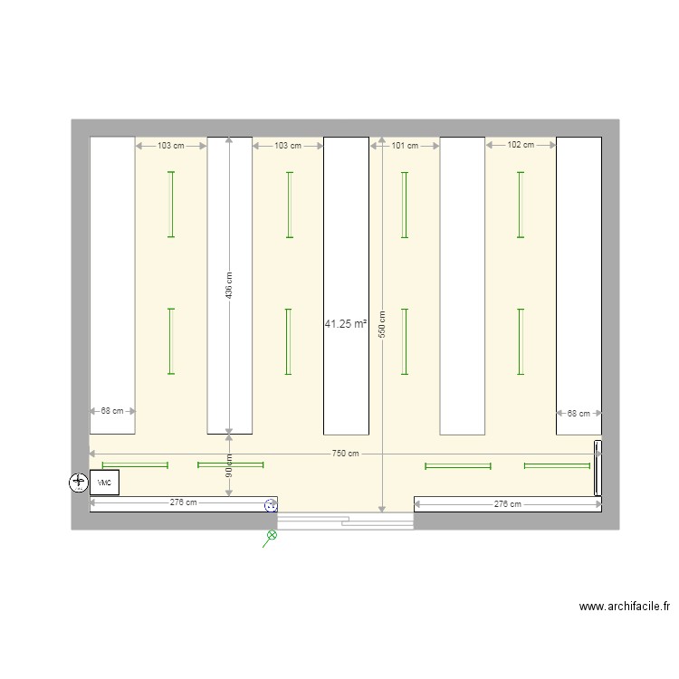 magasin. Plan de 0 pièce et 0 m2