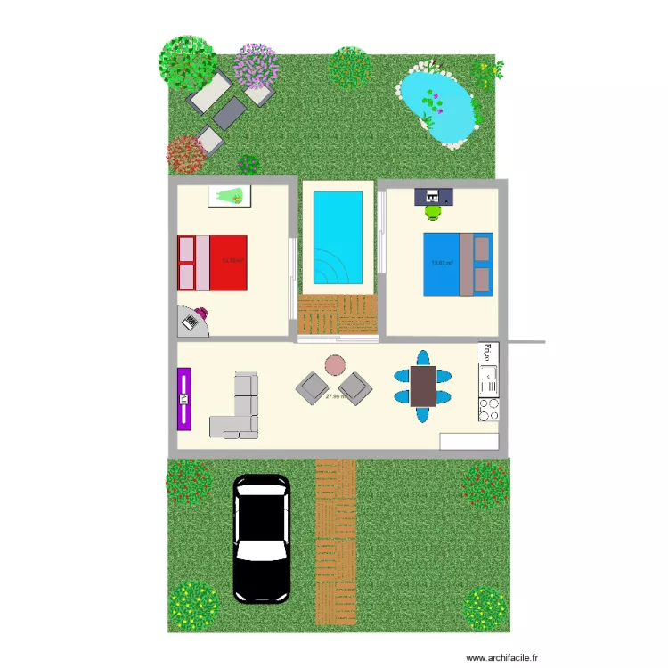 Maison. Plan de Maison. Plan de