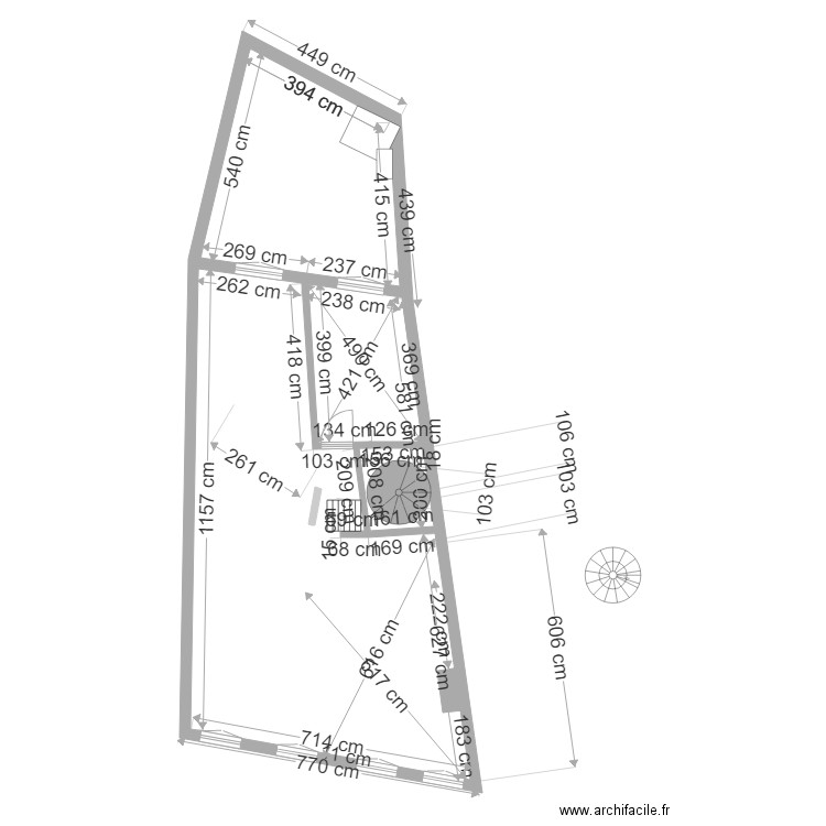 maison n1 tentative palier 4. Plan de 0 pièce et 0 m2