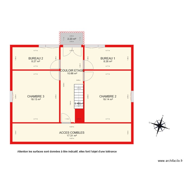 BI 2318 étage. Plan de 0 pièce et 0 m2