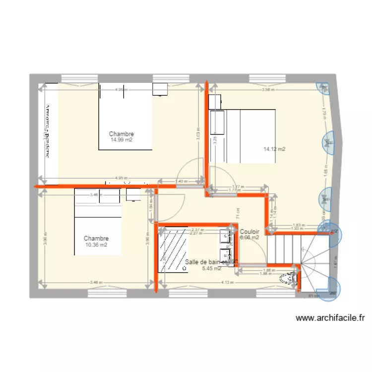 surr&eacute;l&eacute;vation 37 RdC. Plan de 