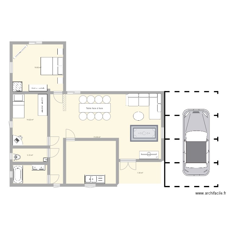 hoch - Plan 5 pièces 117 m2 dessiné par hoch80
