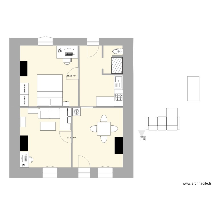 Souppes bas. Plan de 0 pièce et 0 m2