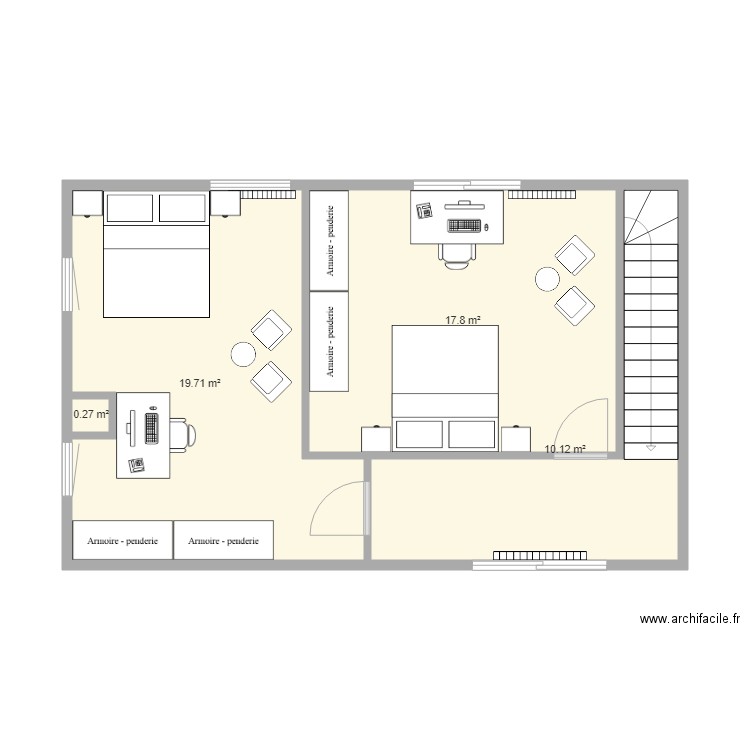 plan R1 maison test aménagement. Plan de 0 pièce et 0 m2