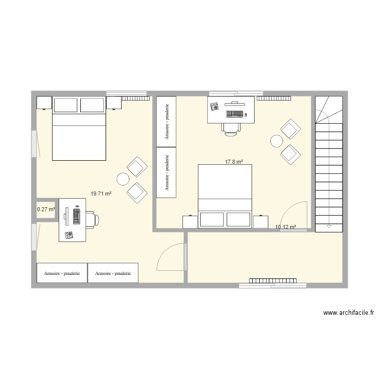 plan R1 maison test aménagement. Plan de 0 pièce et 0 m2