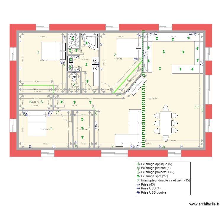 Gaufrèze elec. Plan de 0 pièce et 0 m2