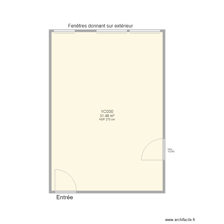 1C030 FS. Plan de 0 pièce et 0 m2