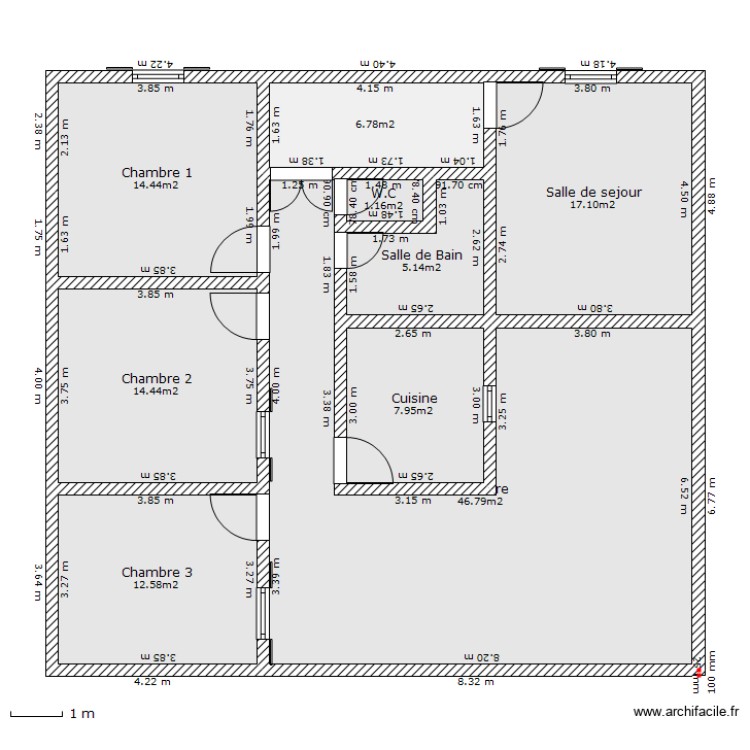 NasreddinePlan. Plan de 0 pièce et 0 m2