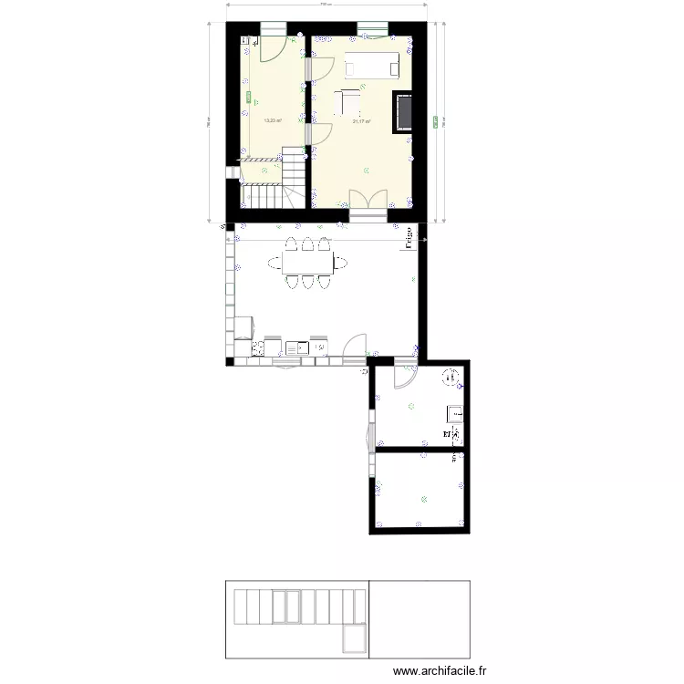 Maison Orgeval. Plan de Maison Orgeval. Plan de