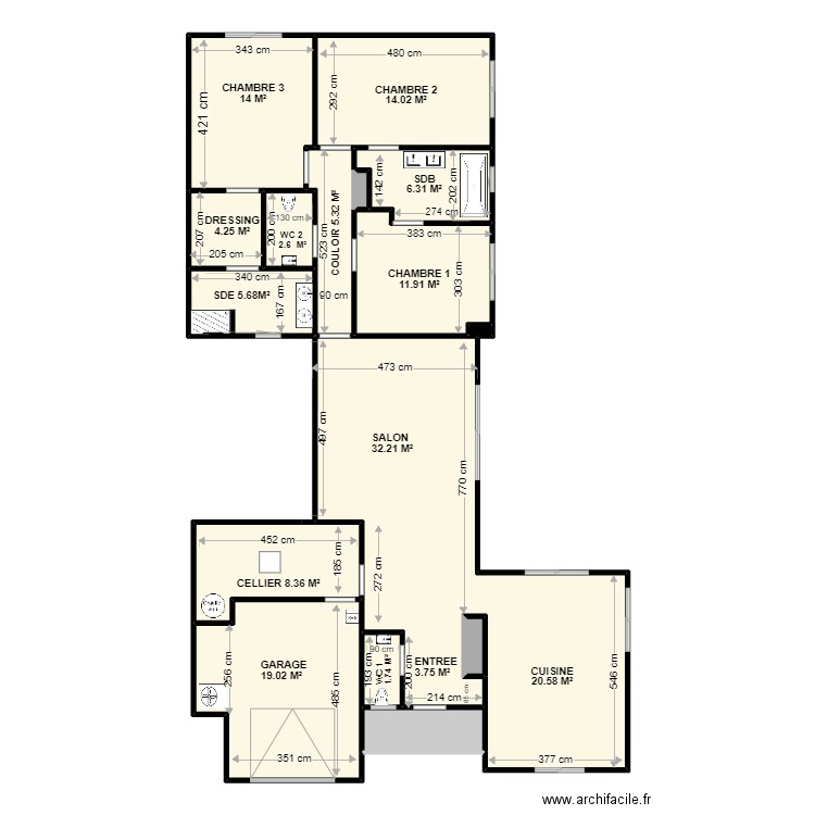 PRIOU 1. Plan de 0 pièce et 0 m2