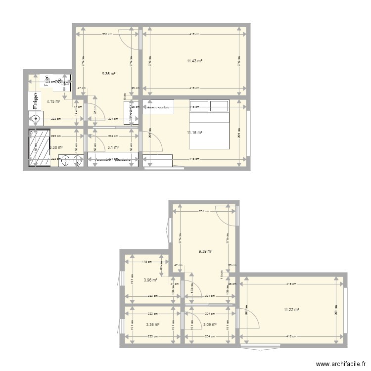 EXTENSION AMENAGEMENT GARAGE 2. Plan de 0 pièce et 0 m2