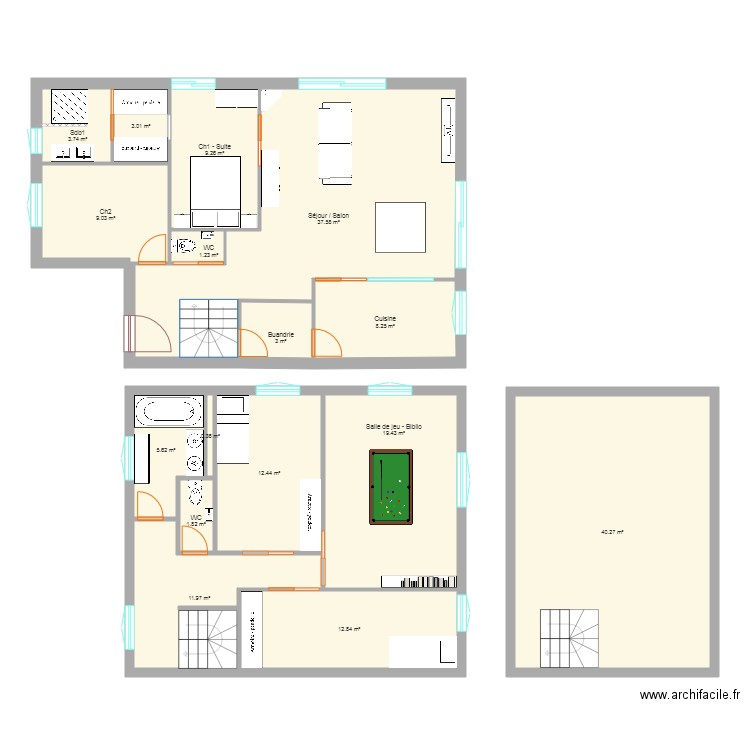 MaisonFlins2019 v4. Plan de 0 pièce et 0 m2