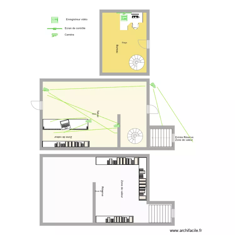 Tabac PERONO Vid&eacute;o protection . Plan de 