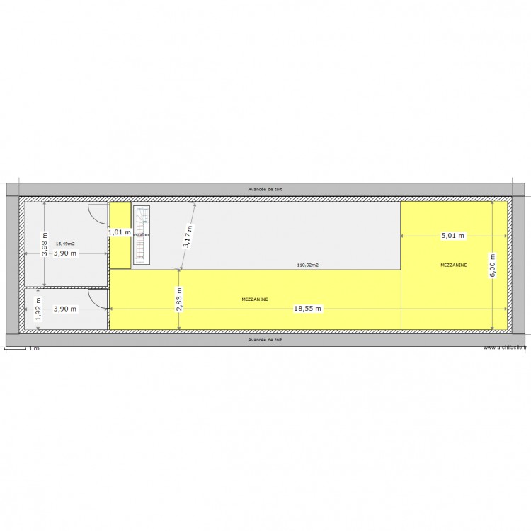 Etage 100e. Plan de 0 pièce et 0 m2