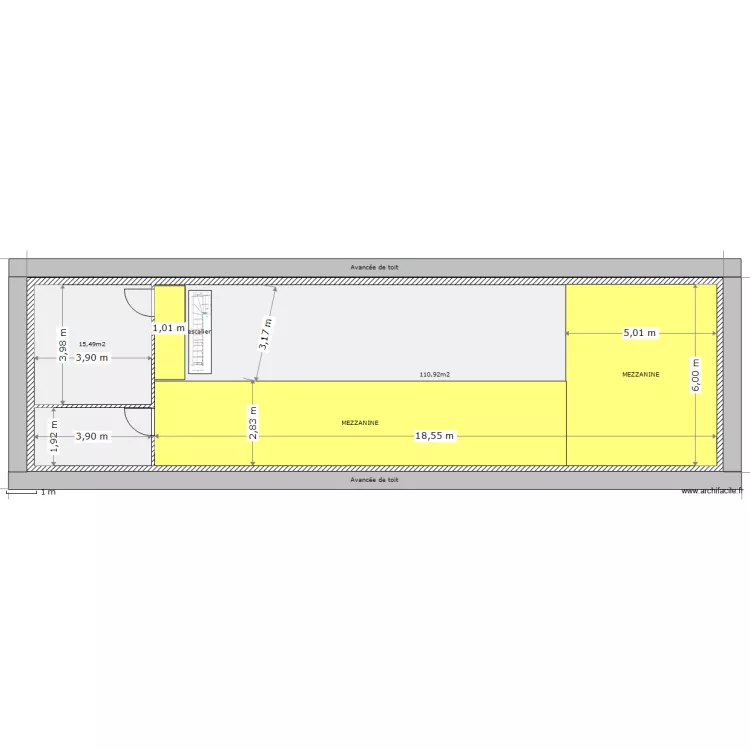 Etage 100e. Plan de 