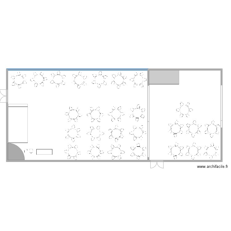PLAN DE TABLE scène fenetre 2. Plan de 2 pièces et 370 m2
