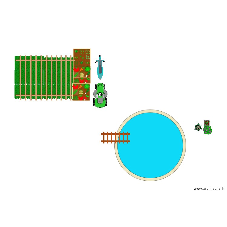 plan piscine. Plan de 0 pièce et 0 m2