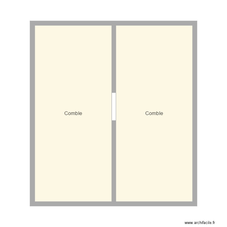 perdereau comble. Plan de 0 pièce et 0 m2