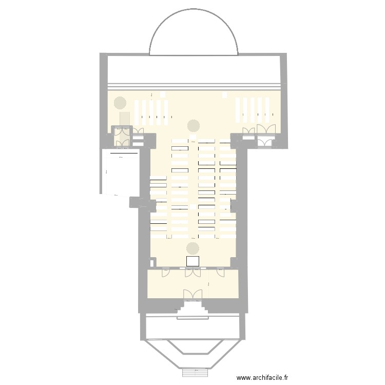 EGLISE DIEULEFIT 2. Plan de 23 pièces et 464 m2