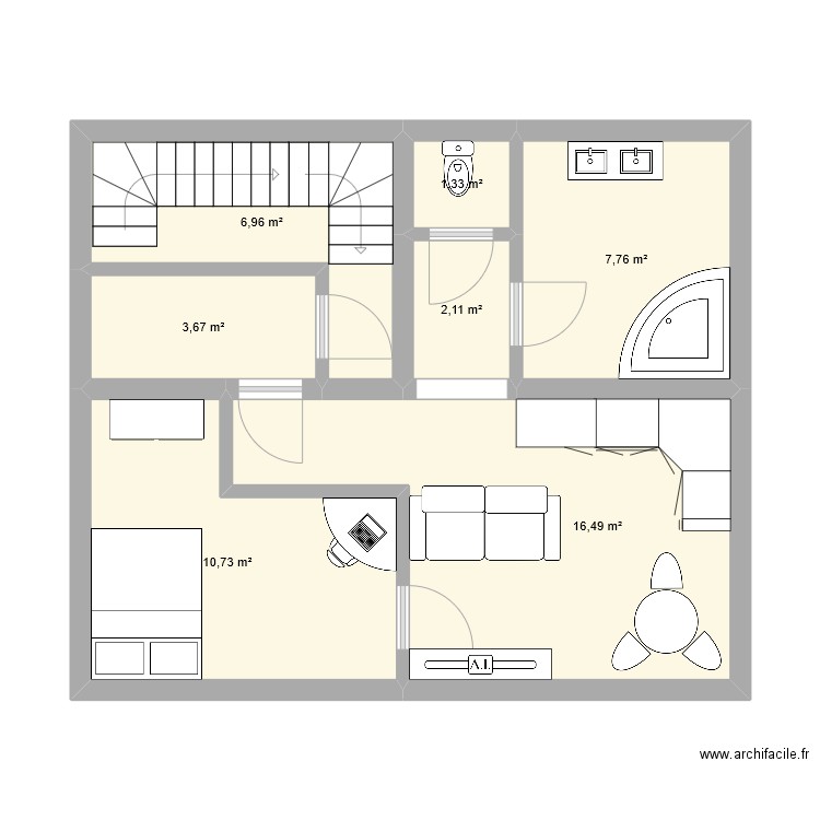 3tyju. Plan de 0 pièce et 0 m2