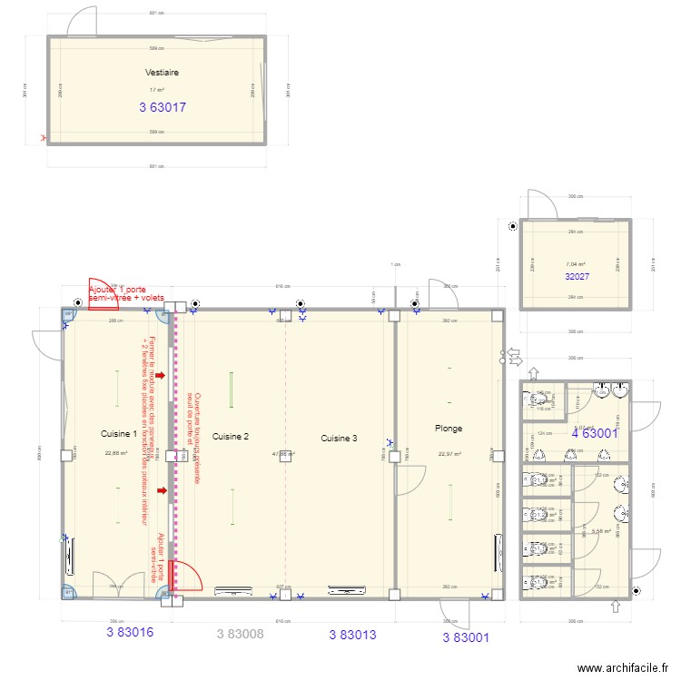 Chant Eole 20220310-2. Plan de 12 pièces et 134 m2