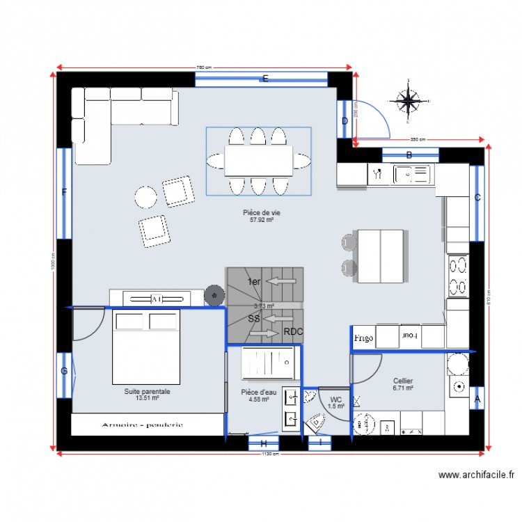 Cercier version Euromac. Plan de 0 pièce et 0 m2