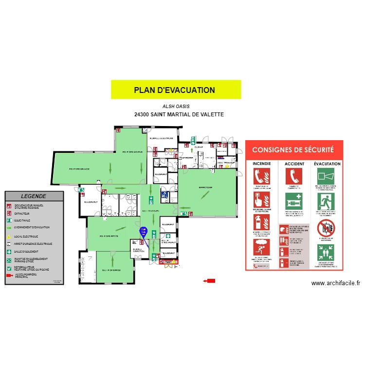 CENTRE DE LOISIR NTN EVAC. Plan de 0 pièce et 0 m2